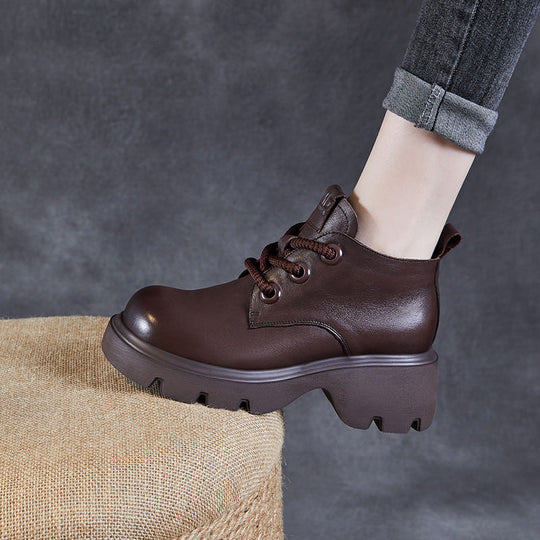 Damen Dirndl Schuhe | Knöchelstiefel Mit Schnürung