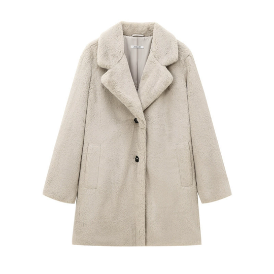 Teddy Damen Mantel Elegant | Winter Warm