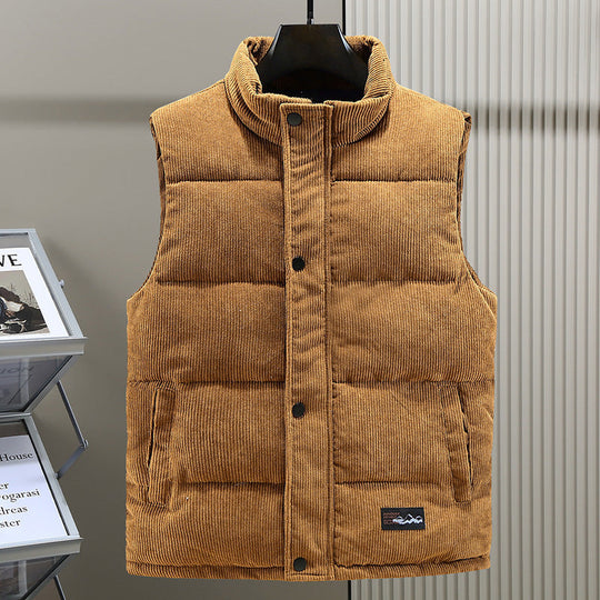 Gesteppte Weste Herren Winter | Klassische Herren Weste Ärmellos