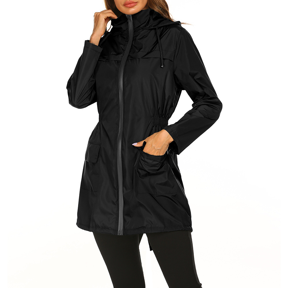 Damen Regenjacke Übergangsjacke Lang | Praktisch & Alltagstauglich