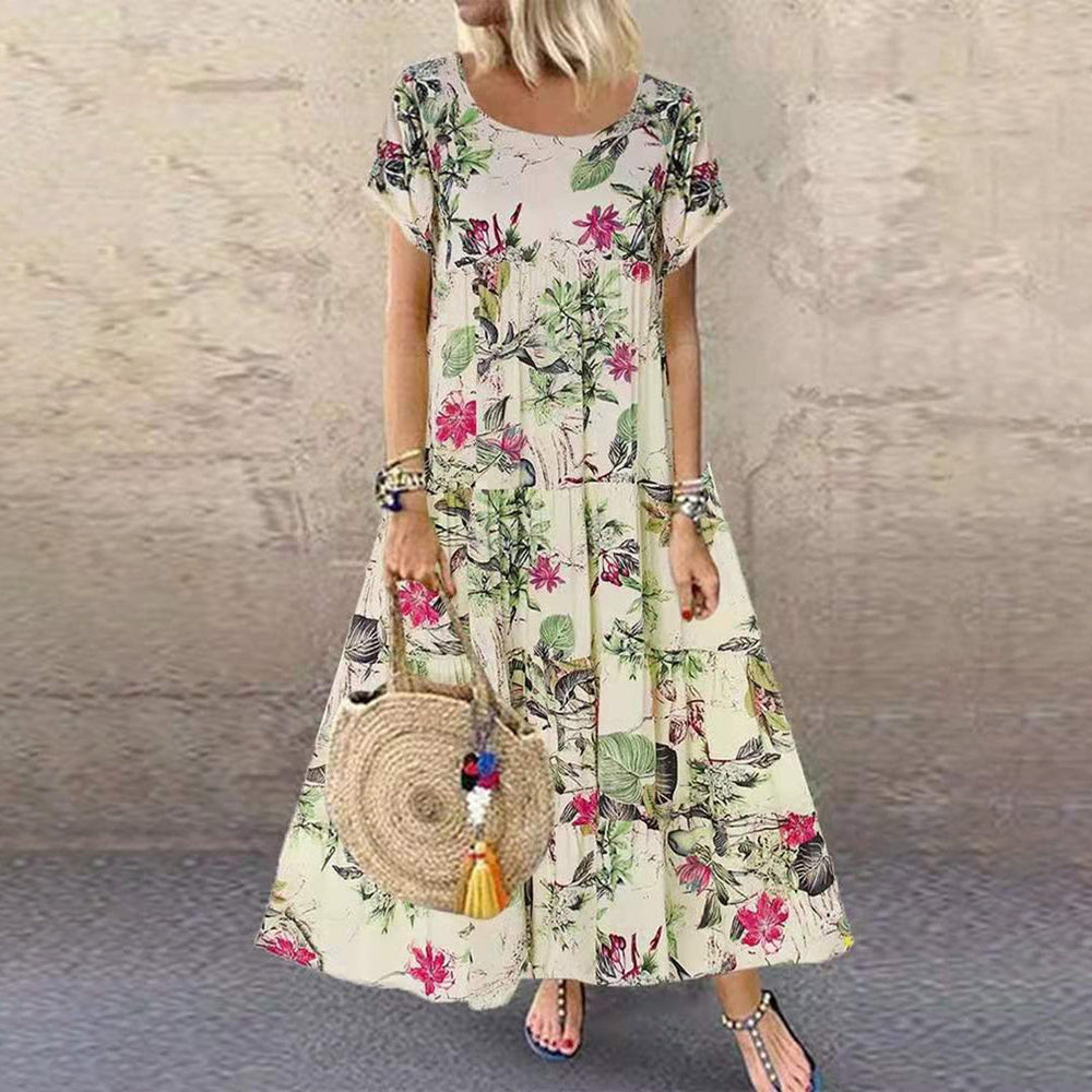 Lockeres Florales Maxikleid für Damen
