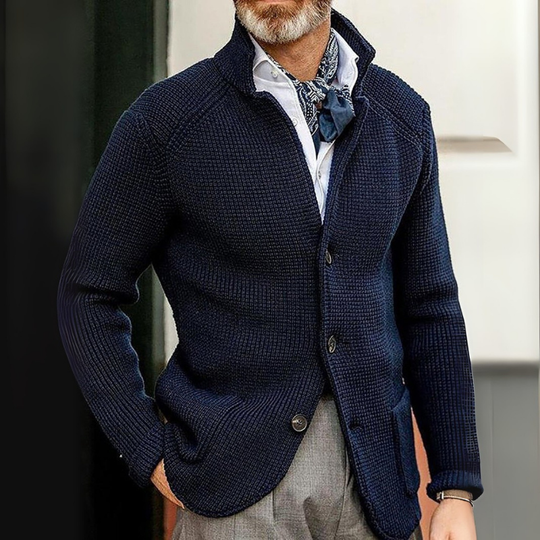 Strickjacke Mit Knopfleiste Für Herren | Klassischer Cardigan