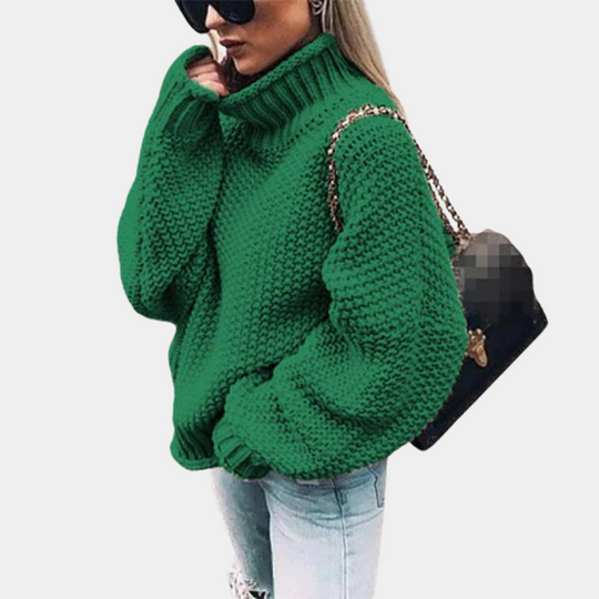 Pullover Damen Strick Mit Rollkragen | Bequem & Zeitlos