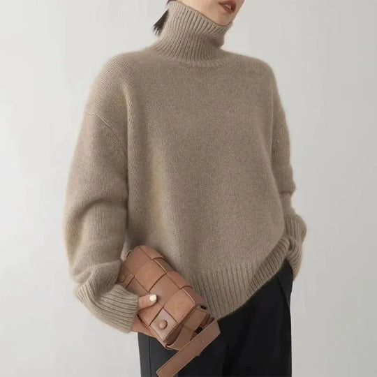 Rollkragen Pullover Damen Langarm | Klassisch & Bequem
