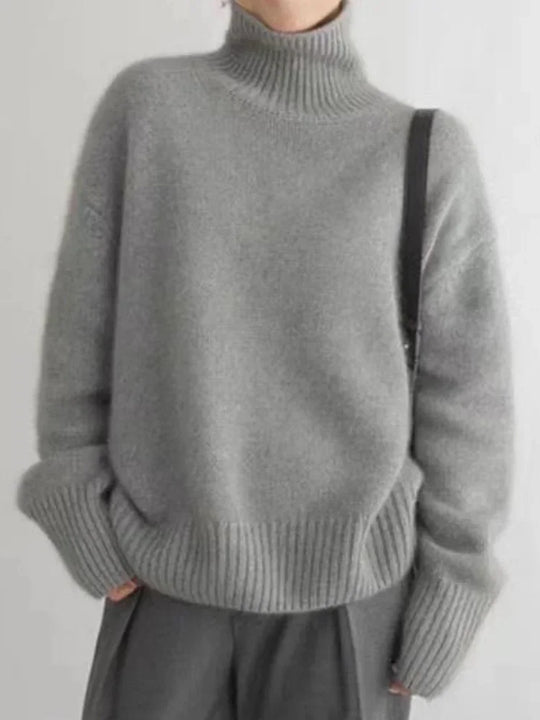 Rollkragen Pullover Damen Langarm | Klassisch & Bequem