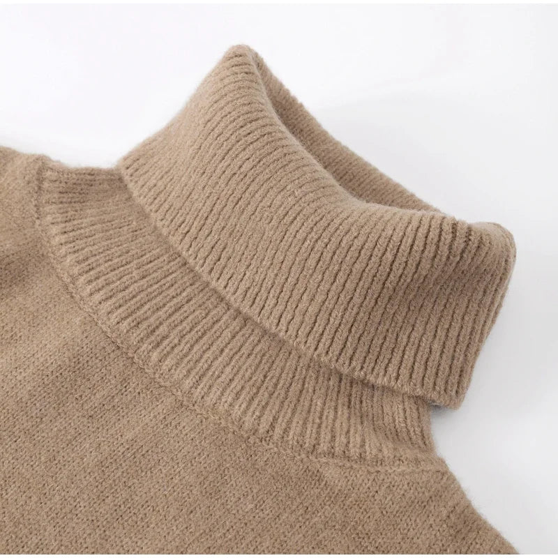 Rollkragen Pullover Damen Langarm | Klassisch & Bequem