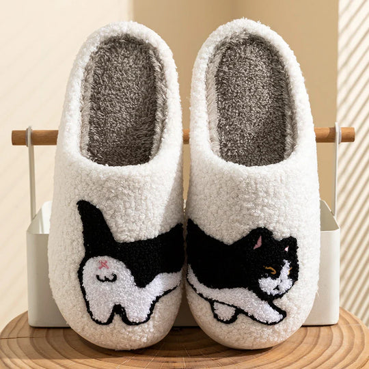 Unisex Lustige Hausschuhe Mit Katze | Gemütlich & Alltagstauglich
