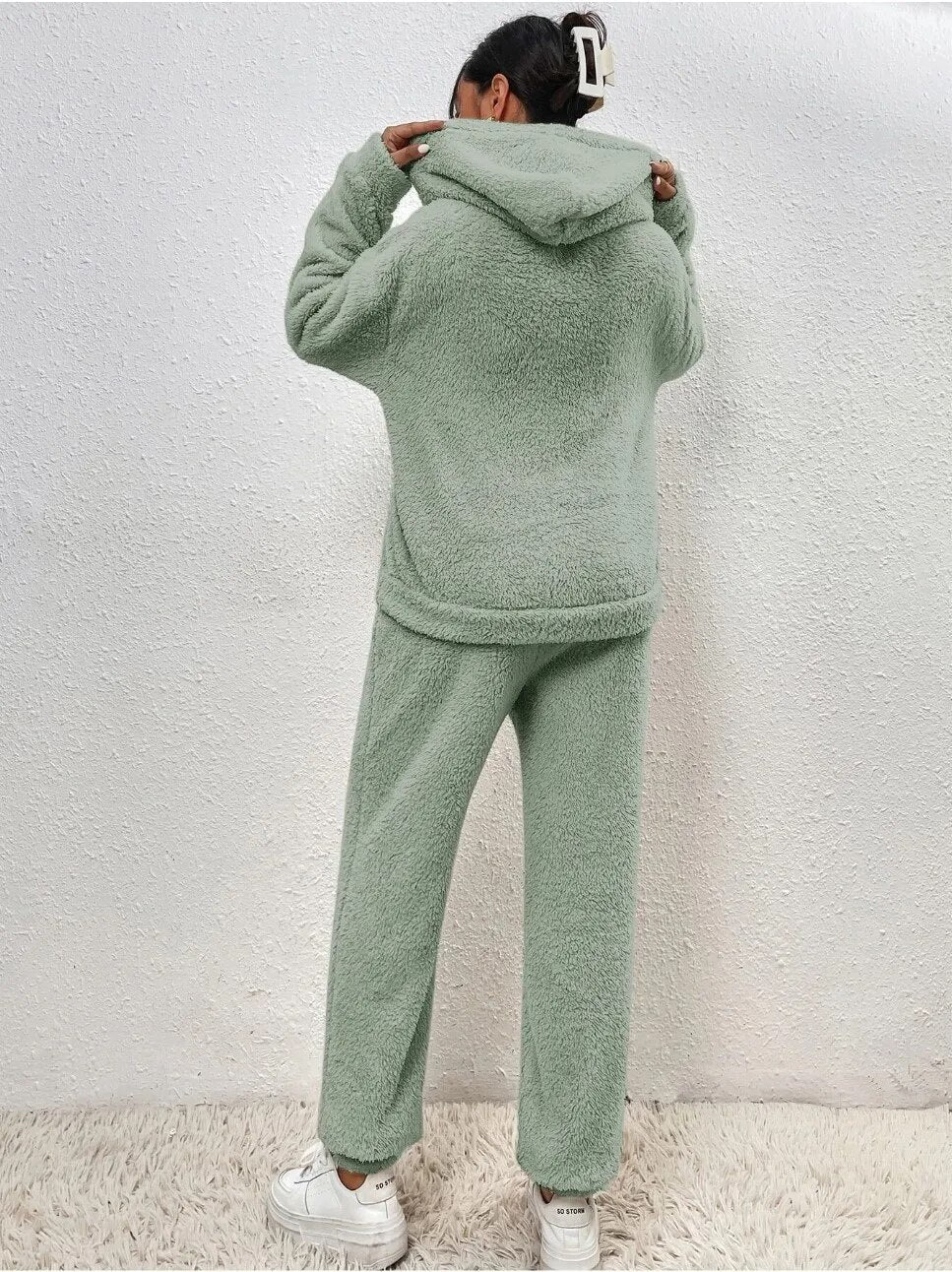 Damen Weiches Fleece Lounge-Set | Zweiteilig Gemütlich