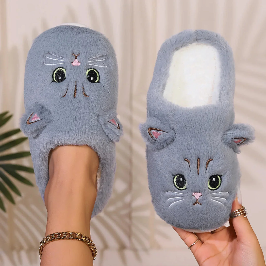 Katzen-Hausschuhe Damen Warm | Niedlich & Alltagstauglich