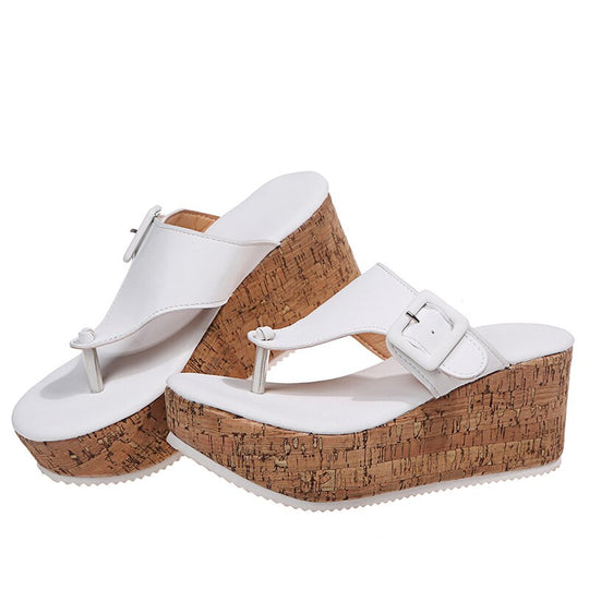 Keilsandalen mit Verstellbarer Schnalle für Damen