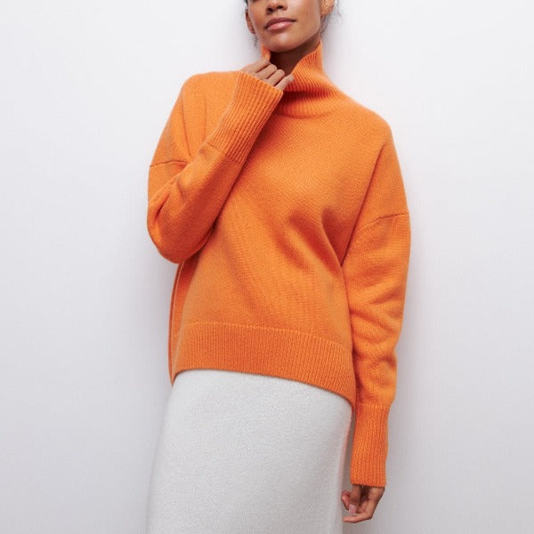 Damen Pullover | Strick mit Stehkragen