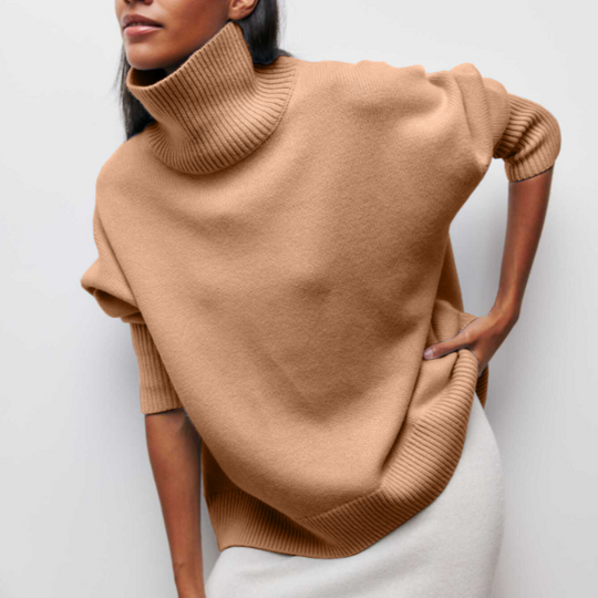 Damen Pullover | Strick mit Stehkragen