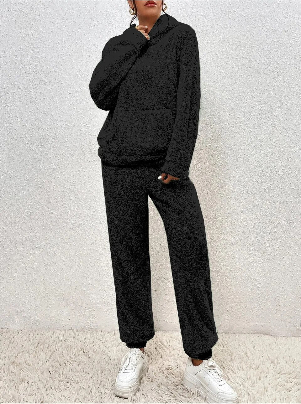 Damen Weiches Fleece Lounge-Set | Zweiteilig Gemütlich