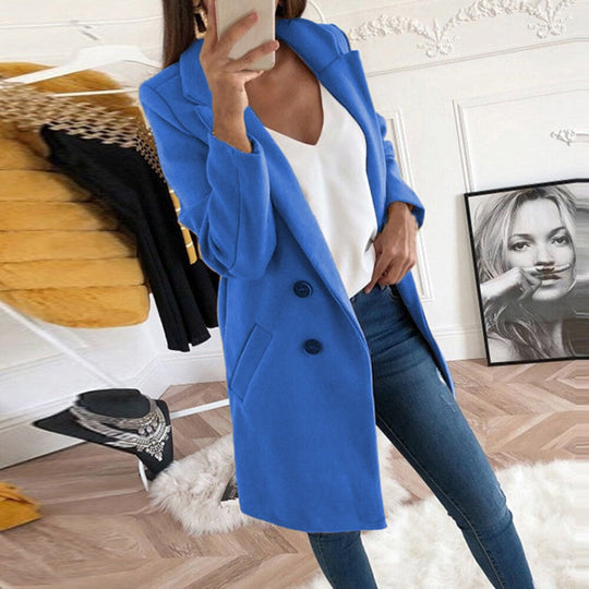Wintermantel Damen | Reverskragen und Taschen für kalte Tage