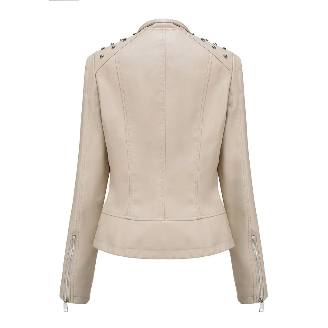 Damen Bikerjacke Kurz Geschnitten | Asymmetrischer Reißverschluss