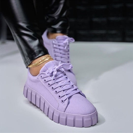Klobiger Sohle Schnürschuhe für Damen