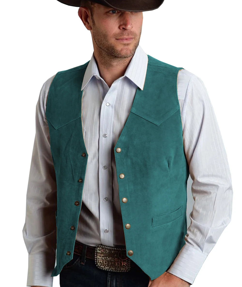 Herren Trachtenhemd | Klassisches Geknöpftes Vest