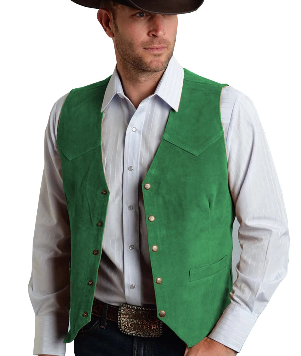 Herren Trachtenhemd | Klassisches Geknöpftes Vest