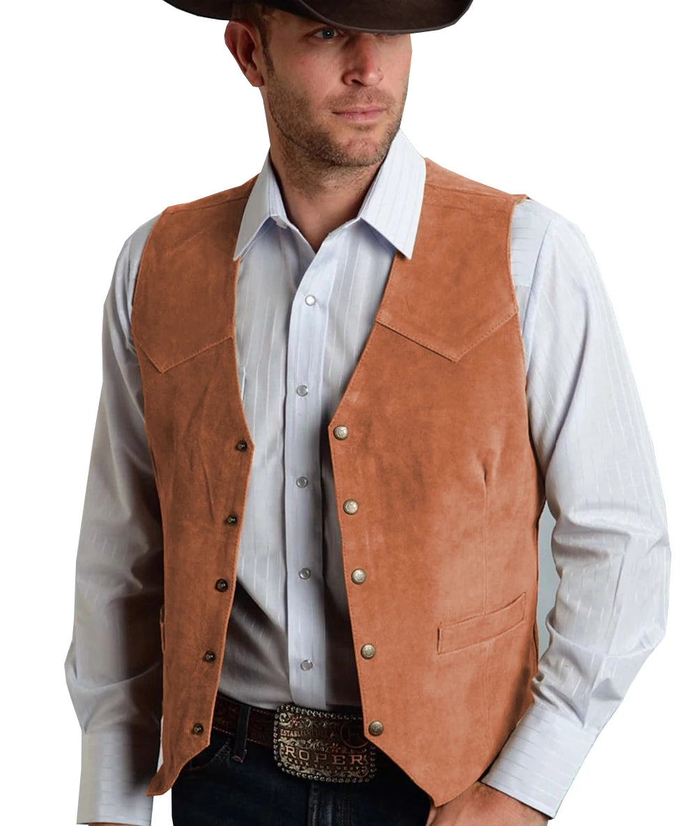 Herren Trachtenhemd | Klassisches Geknöpftes Vest