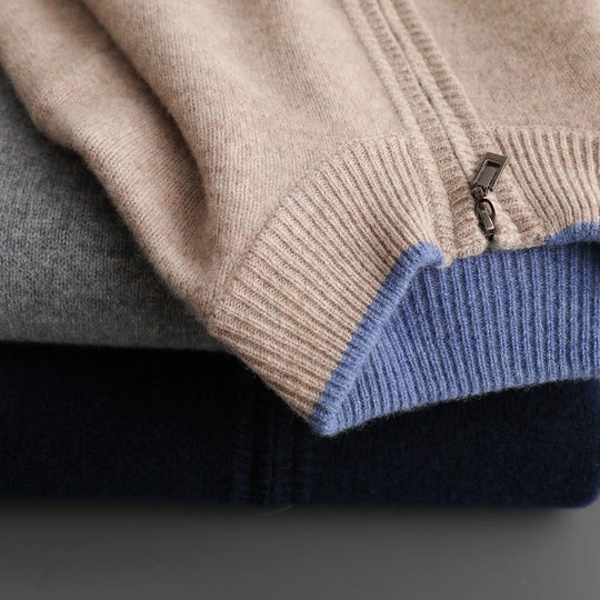 Strickjacke Mit Reißverschluss Für Herren | Leicht Gefüttert Und Zeitlos
