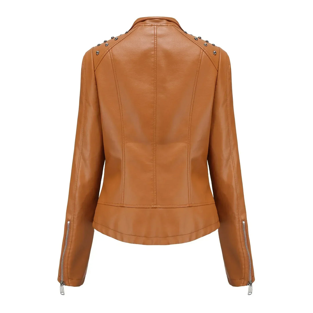 Damen Bikerjacke Kurz Geschnitten | Asymmetrischer Reißverschluss
