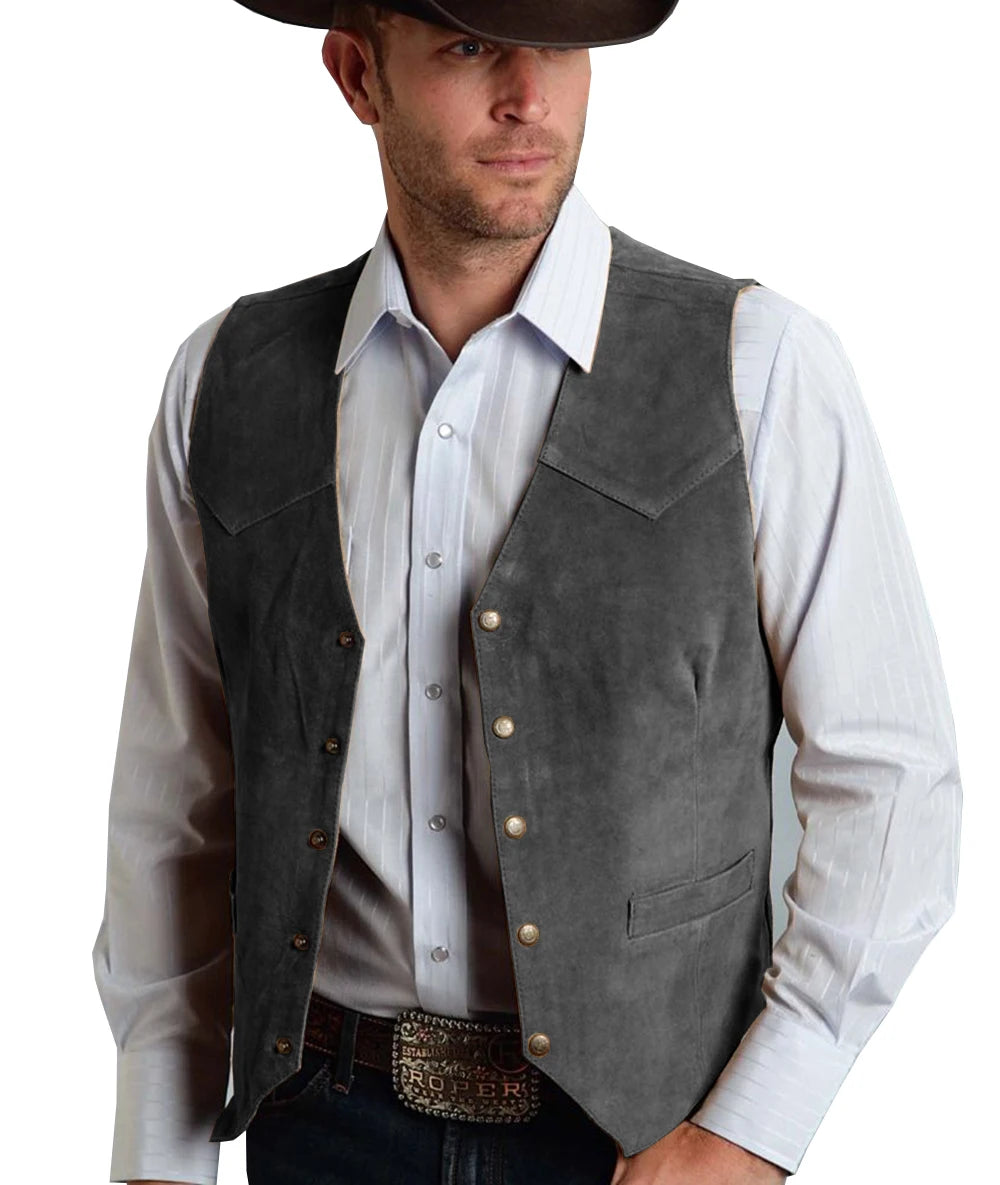 Herren Trachtenhemd | Klassisches Geknöpftes Vest