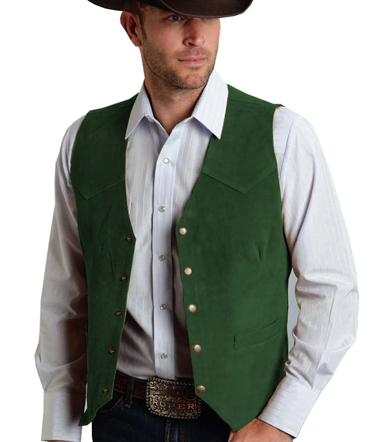Herren Trachtenhemd | Klassisches Geknöpftes Vest