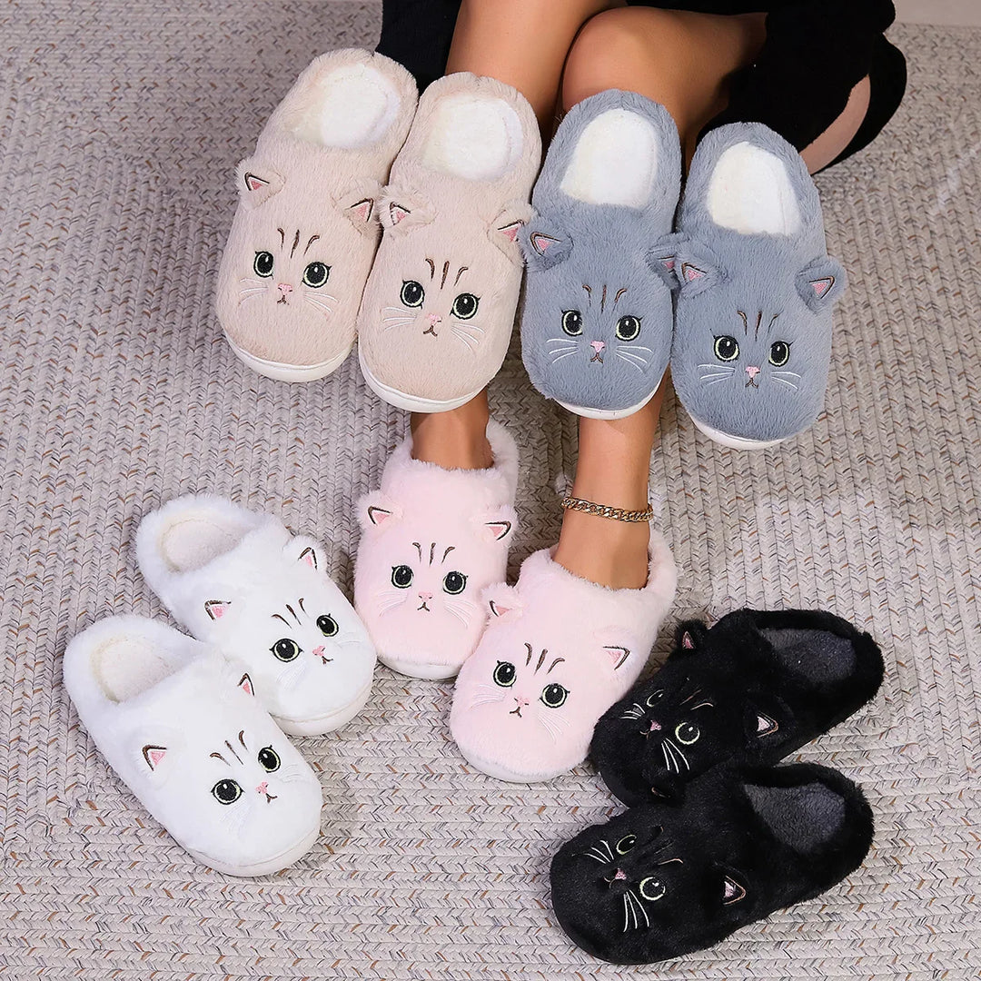 Katzen-Hausschuhe Damen Warm | Niedlich & Alltagstauglich