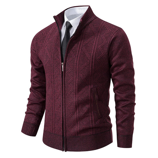 Business Strickjacke mit Reißverschluss für Männer