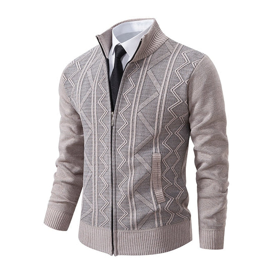 Business Strickjacke mit Reißverschluss für Männer
