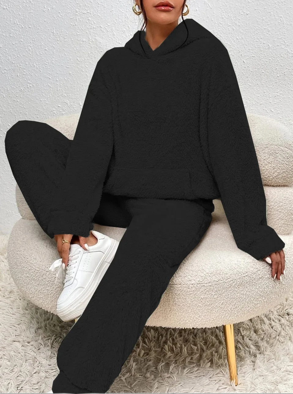 Damen Weiches Fleece Lounge-Set | Zweiteilig Gemütlich
