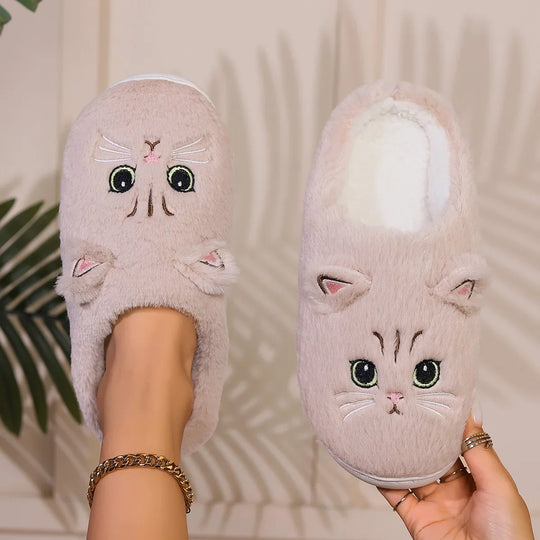 Katzen-Hausschuhe Damen Warm | Niedlich & Alltagstauglich