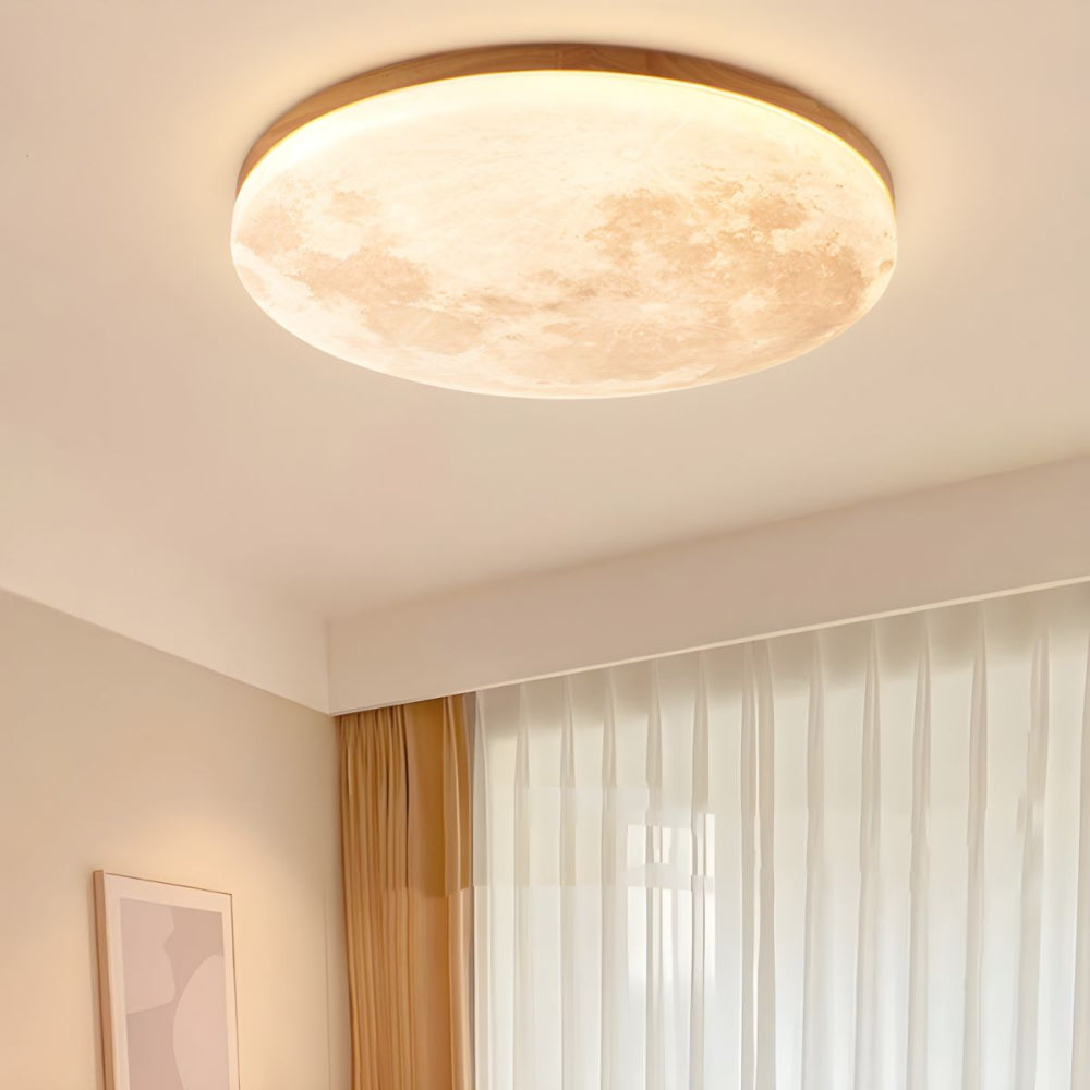 Deckenleuchte Rund Mond & Erde Design | Oberfläche Montage