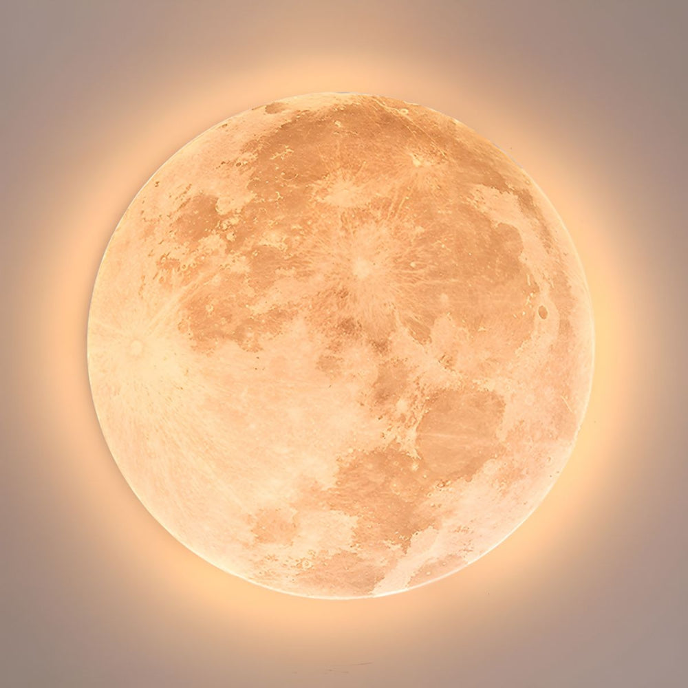 Deckenleuchte Rund Mond & Erde Design | Oberfläche Montage