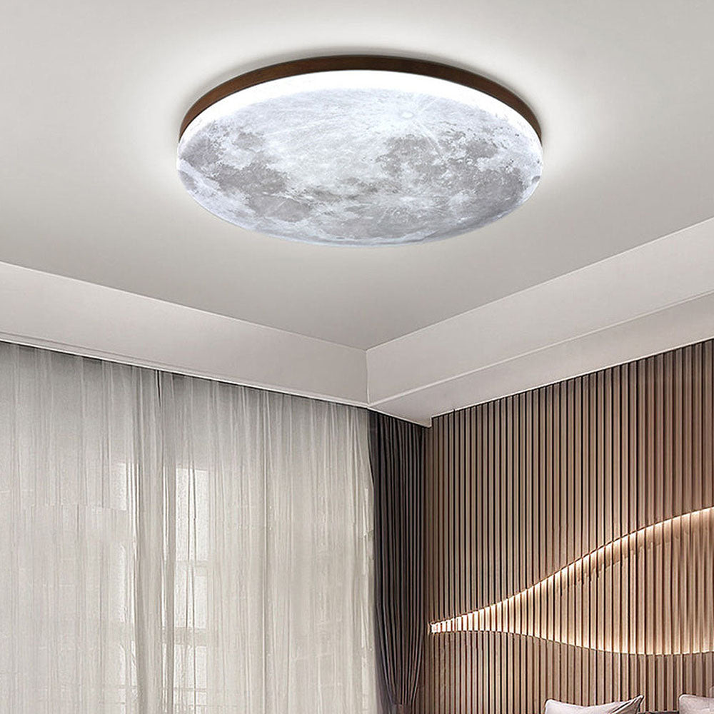 Deckenleuchte Rund Mond & Erde Design | Oberfläche Montage