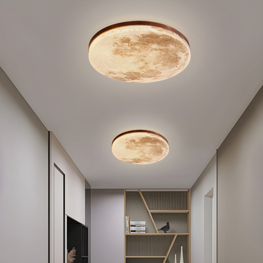 Deckenleuchte Rund Mond & Erde Design | Oberfläche Montage