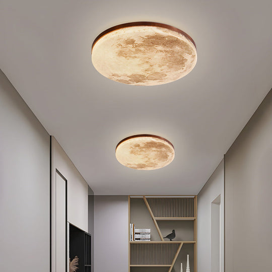 Deckenleuchte Rund Mond & Erde Design | Oberfläche Montage