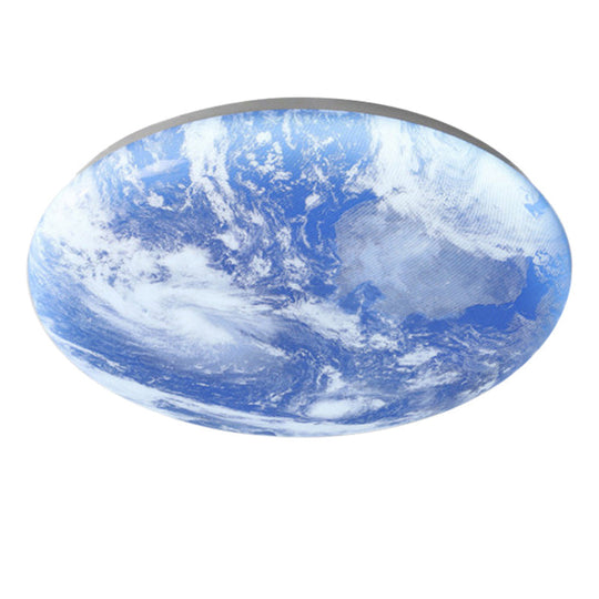 Deckenleuchte Rund Mond & Erde Design | Oberfläche Montage