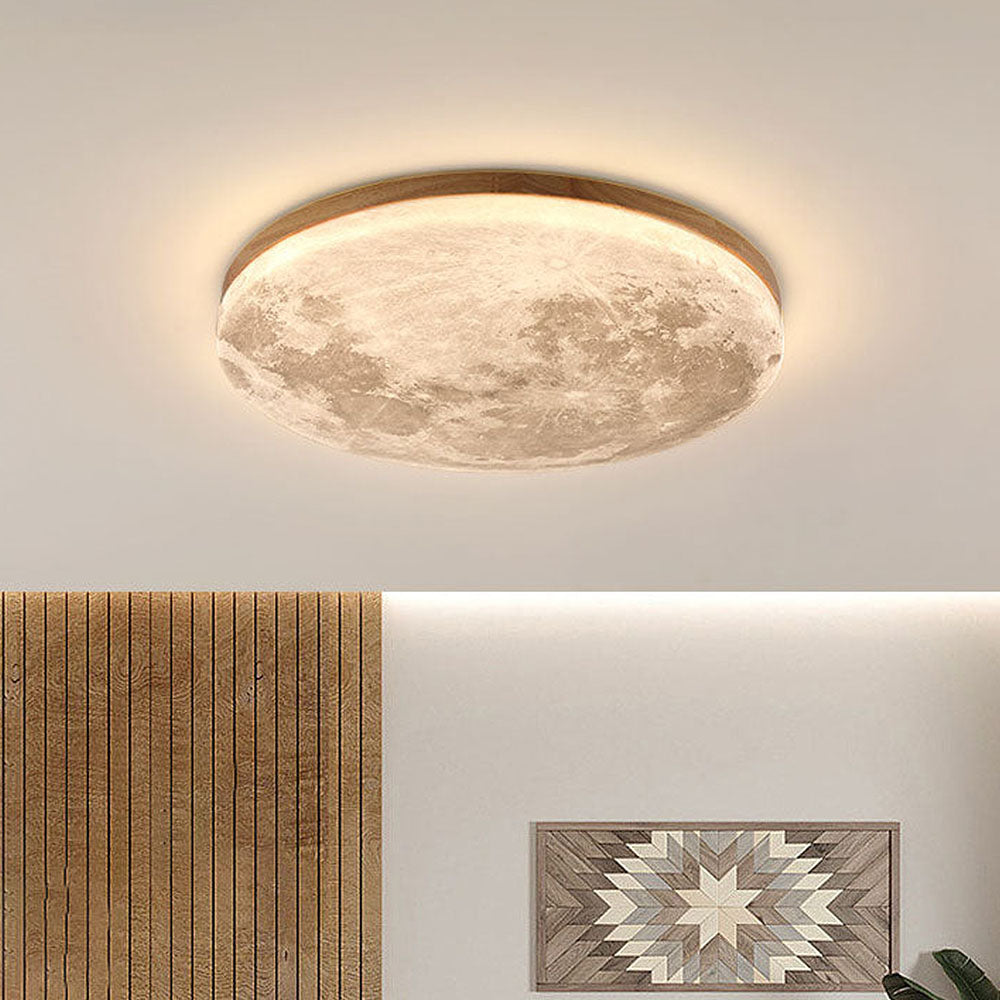 Deckenleuchte Rund Mond & Erde Design | Oberfläche Montage