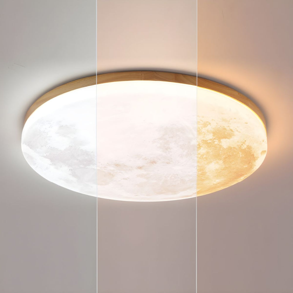 Deckenleuchte Rund Mond & Erde Design | Oberfläche Montage