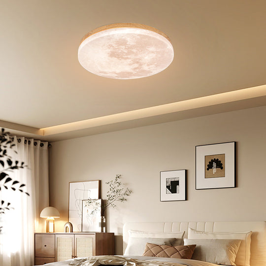 Deckenleuchte Rund Mond & Erde Design | Oberfläche Montage