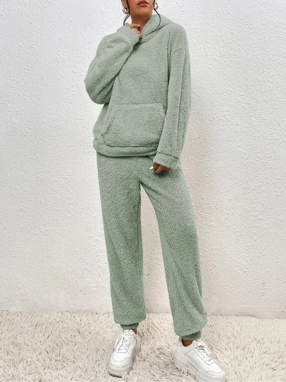 Damen Weiches Fleece Lounge-Set | Zweiteilig Gemütlich