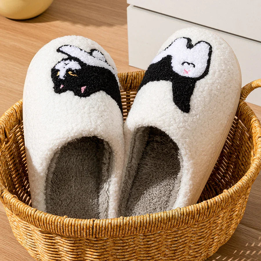 Unisex Lustige Hausschuhe Mit Katze | Gemütlich & Alltagstauglich