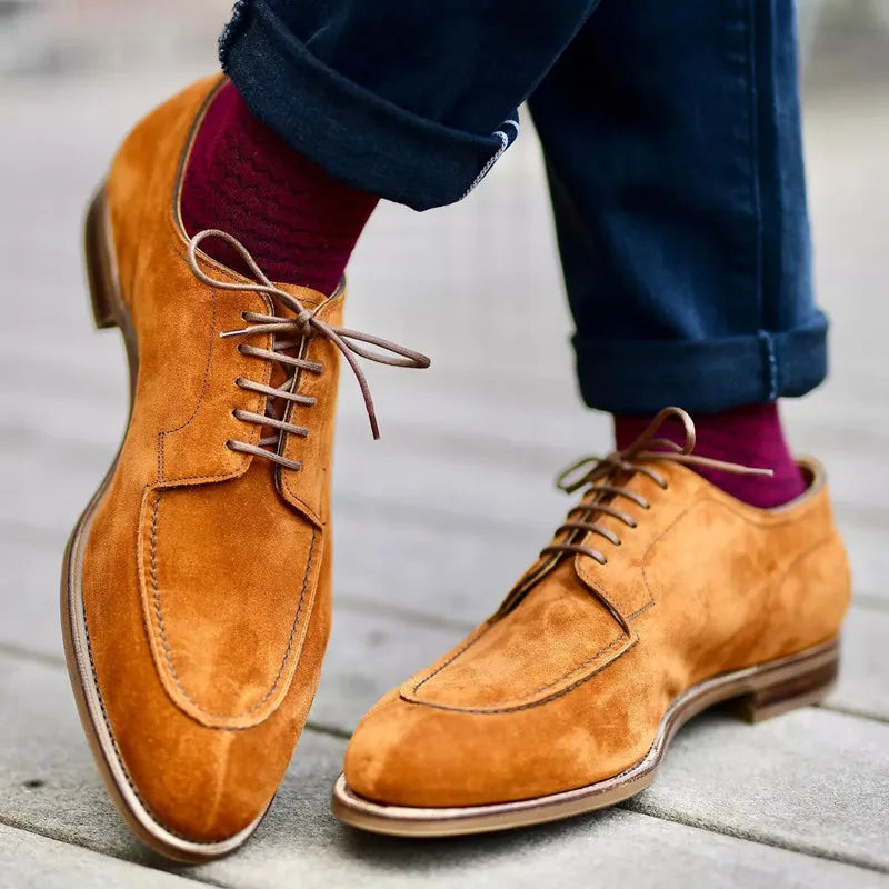 Wildleder-Oxford-Schuhe für Herren