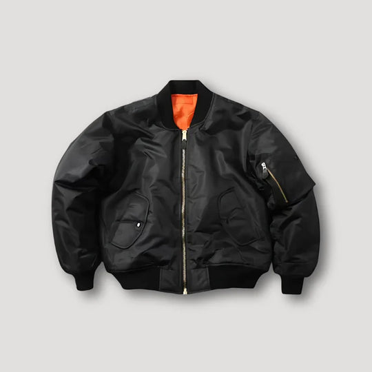 Bomberjacke mit Reissverschluss und Taschen für Männer