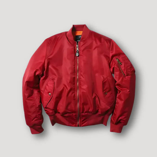 Bomberjacke mit Reissverschluss und Taschen für Männer