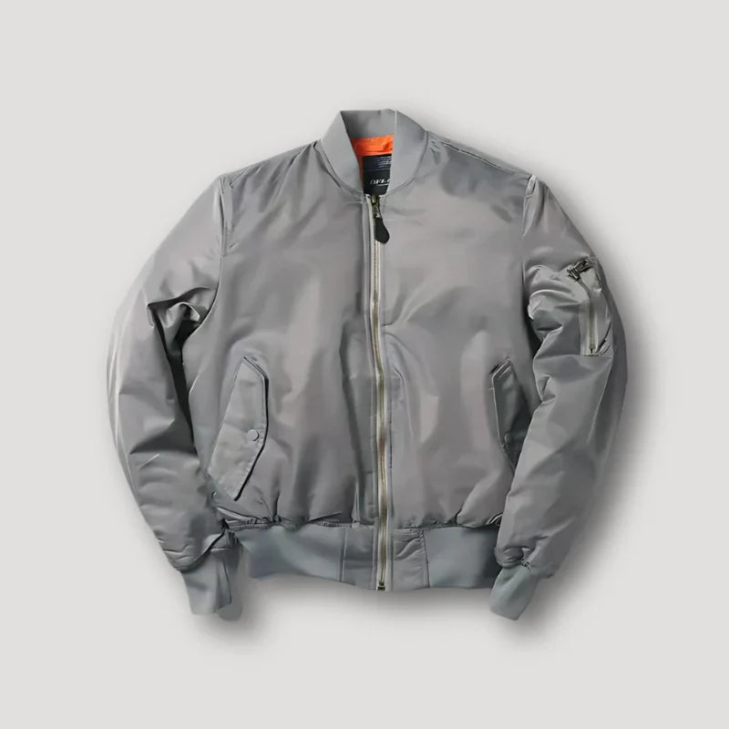 Bomberjacke mit Reissverschluss und Taschen für Männer