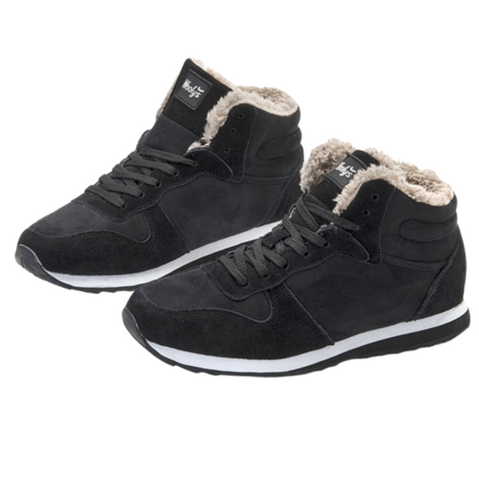 Winterschuhe Herren | Knöchelhoch Schnürstiefel mit Profilsohle