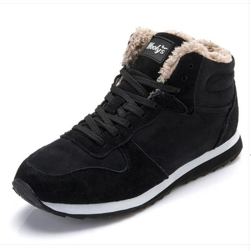 Winterschuhe Herren | Knöchelhoch Schnürstiefel mit Profilsohle