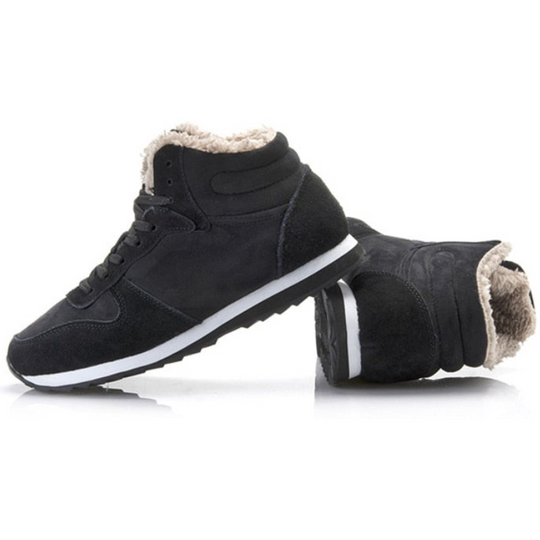 Winterschuhe Herren | Knöchelhoch Schnürstiefel mit Profilsohle